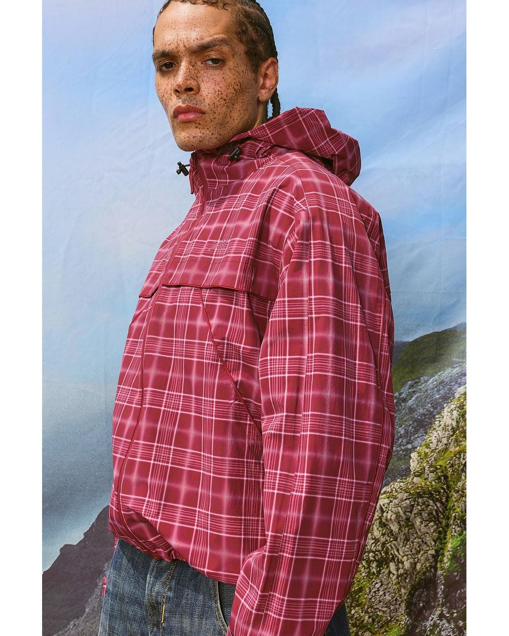 iets frans Red Glow Waterproof Anorak for men