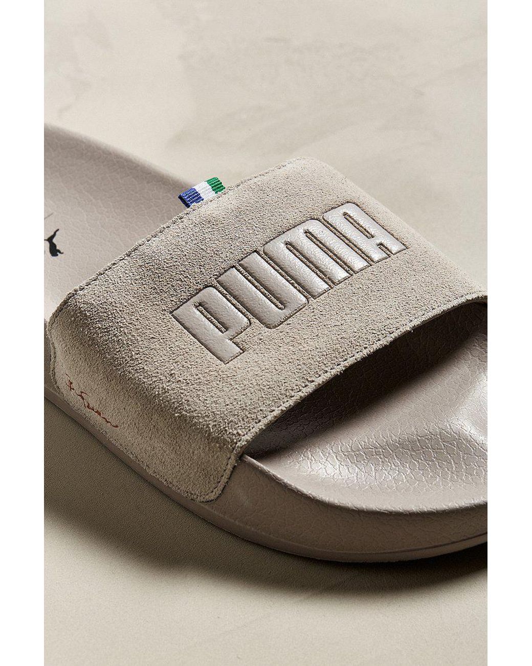 PUMA Suede Puma X Big Sean Leadcat Slide Sandal in Grey (Gray) | Lyst