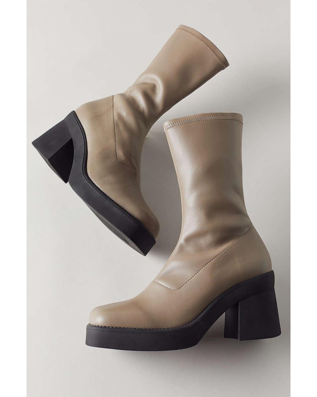 E8 By Miista Noely Stretch Boot in Brown | Lyst