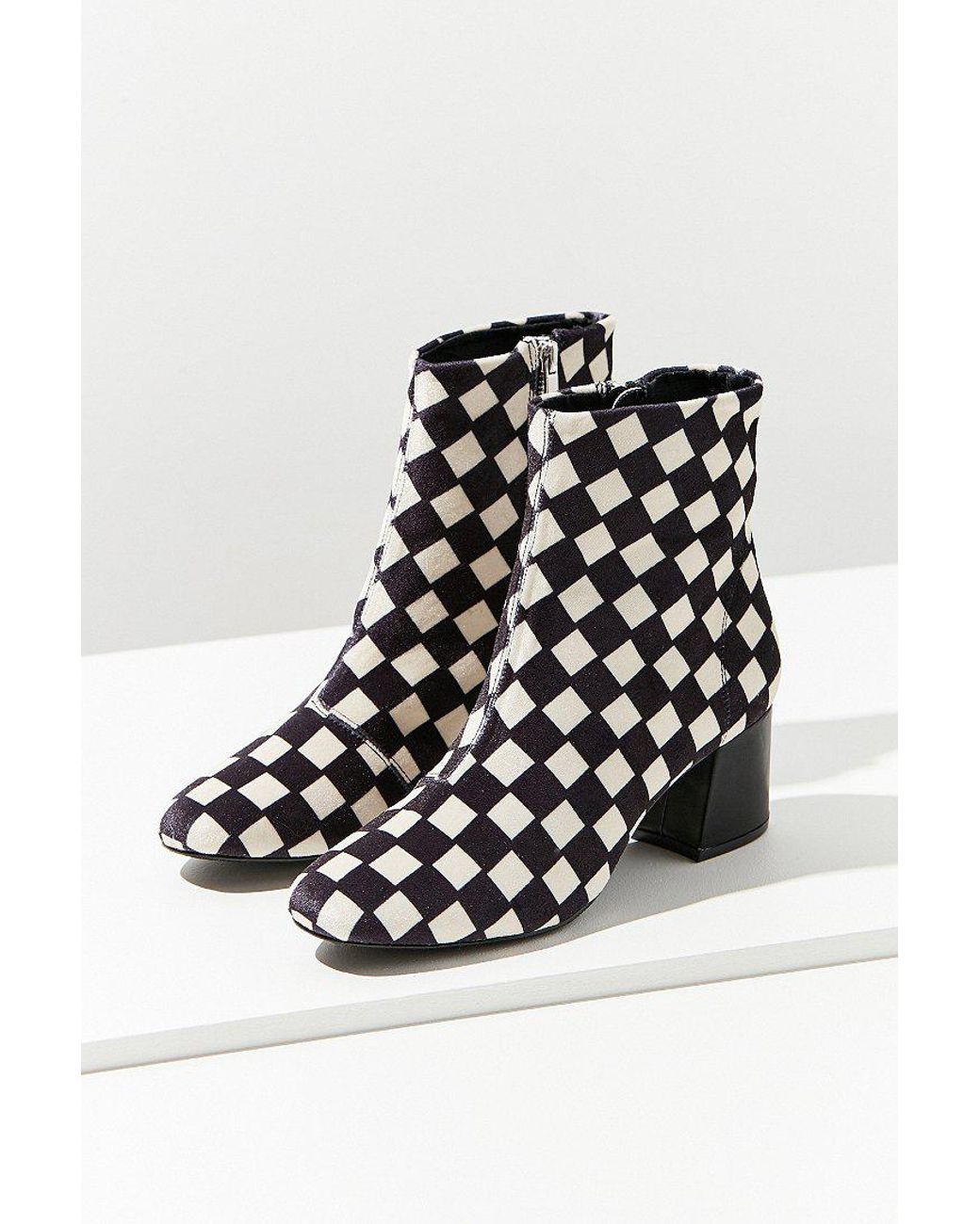 Checkered platform boots new arrivals