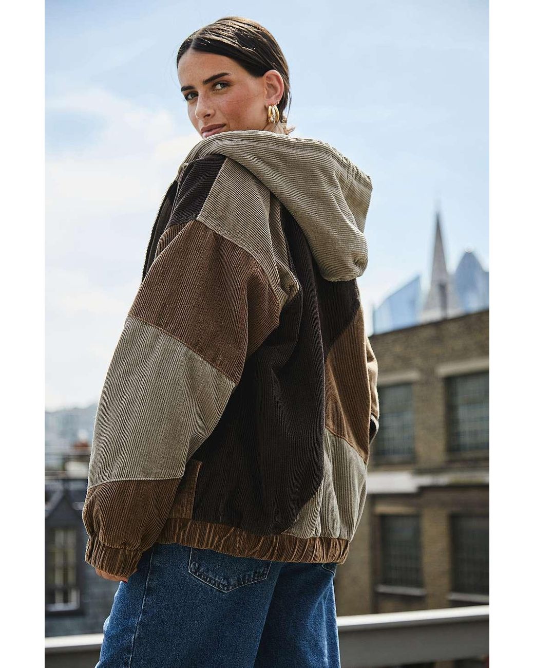 Corduroy jacket hotsell patchwork