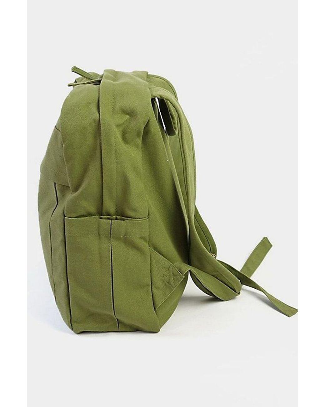 Terra Thread Green Organic Cotton Canvas Backpack