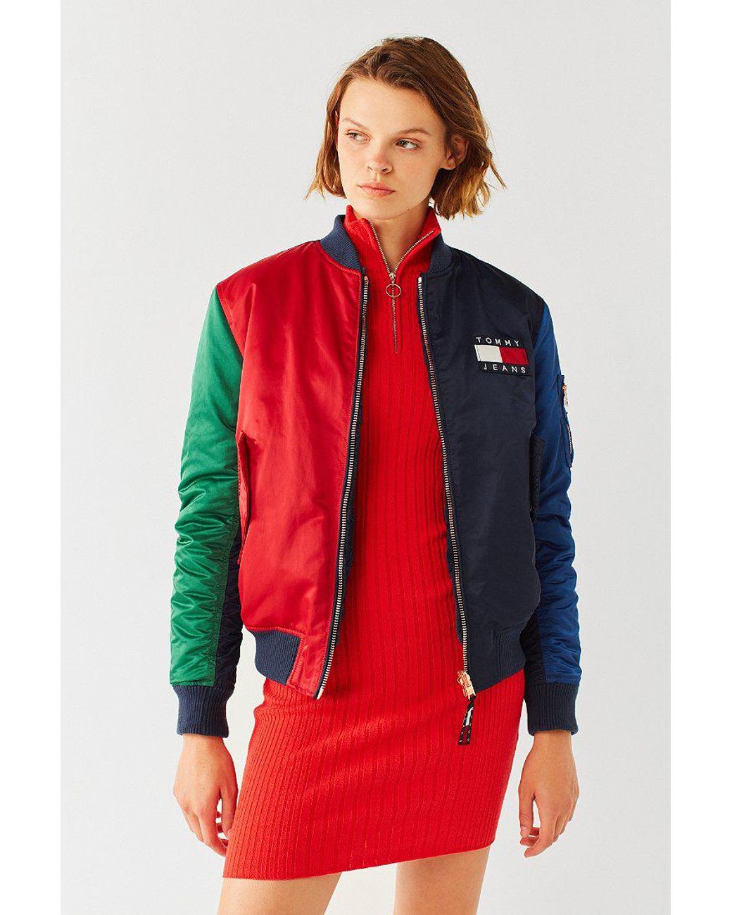 Tommy Hilfiger Tommy Jeans '90s Reversible Bomber Jacket in Blue | Lyst
