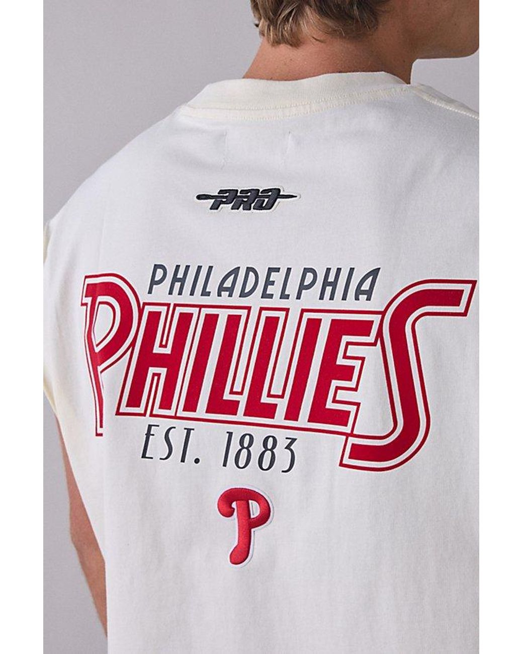 Pro Standard Mlb Philadelphia Phillies Paradise Graphic Muscle Tee