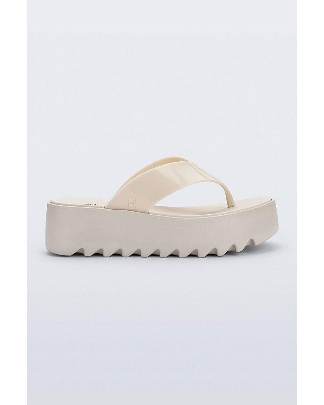 Melissa White Thong Platform Sandal