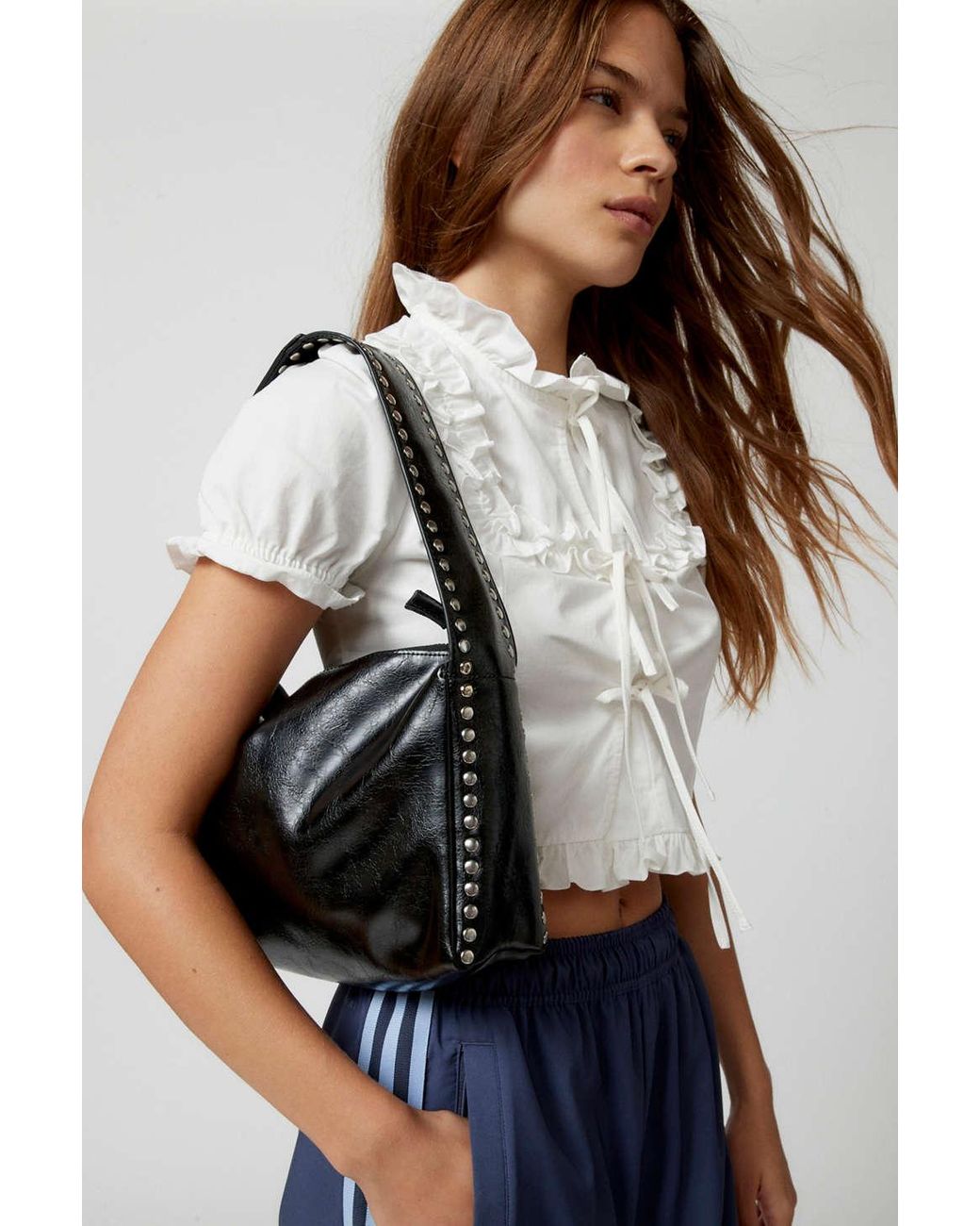 Silence + Noise Silence + Noise Mona Shoulder Bag In Black,at