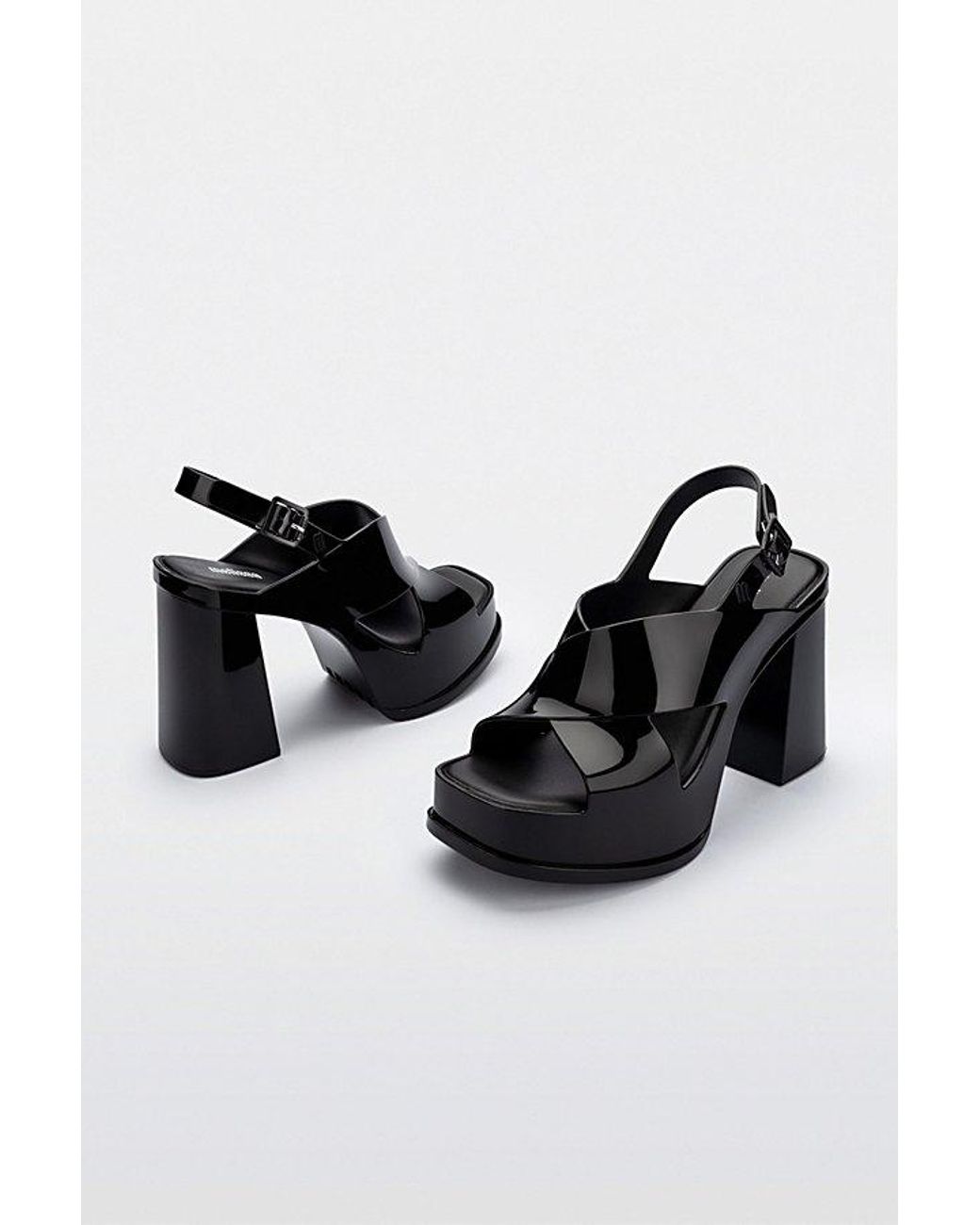Melissa Black Dance Jelly Platform Heel