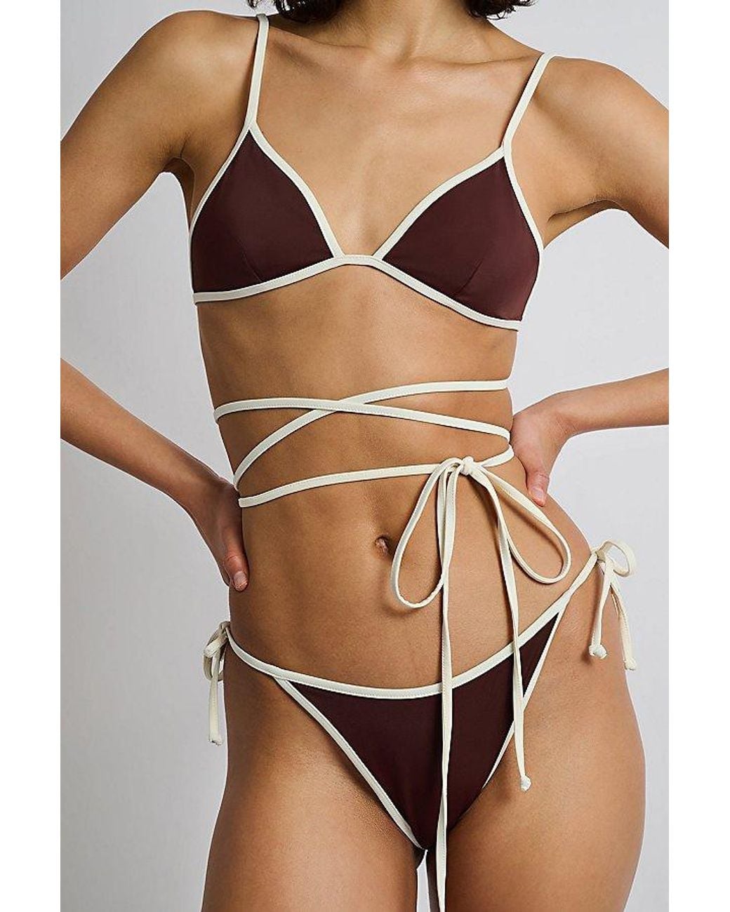 Onia Multicolor Cleo String Bikini Bottom