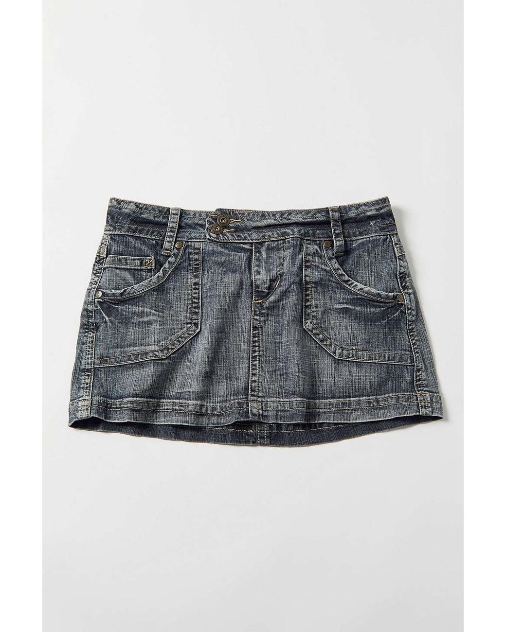 Denim mini skirt y2k sales
