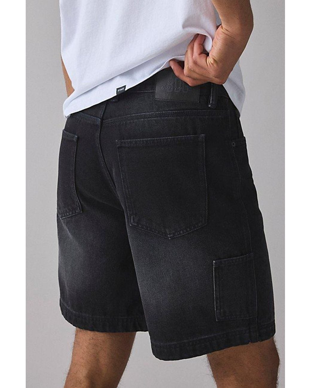 BDG Black Denim Carpenter Shorts for men