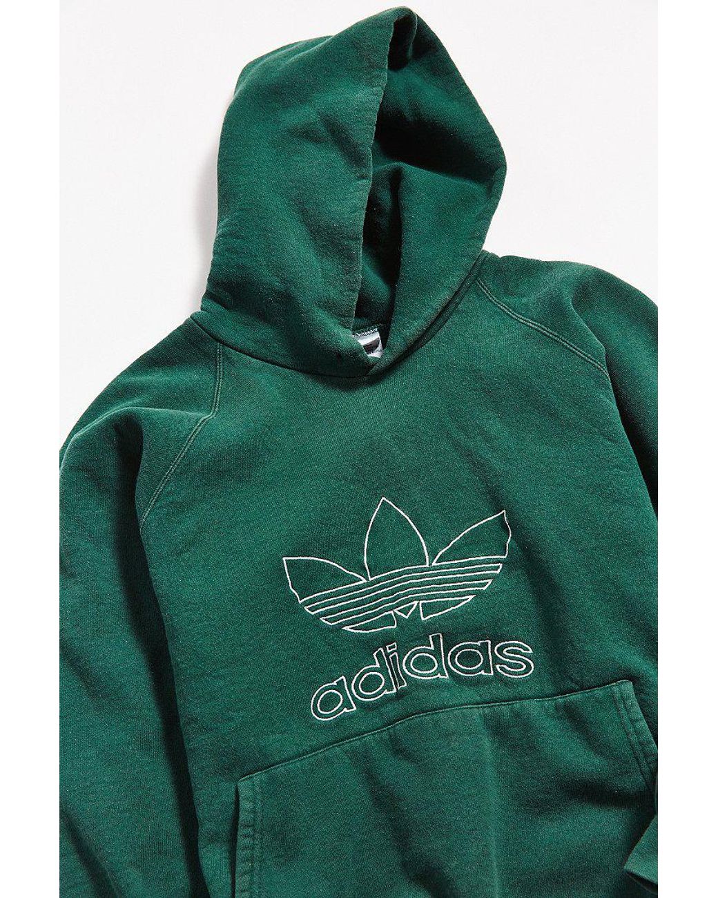 Recientemente Conmemorativo diente Urban Outfitters Vintage Adidas Green Hoodie Sweatshirt for Men | Lyst
