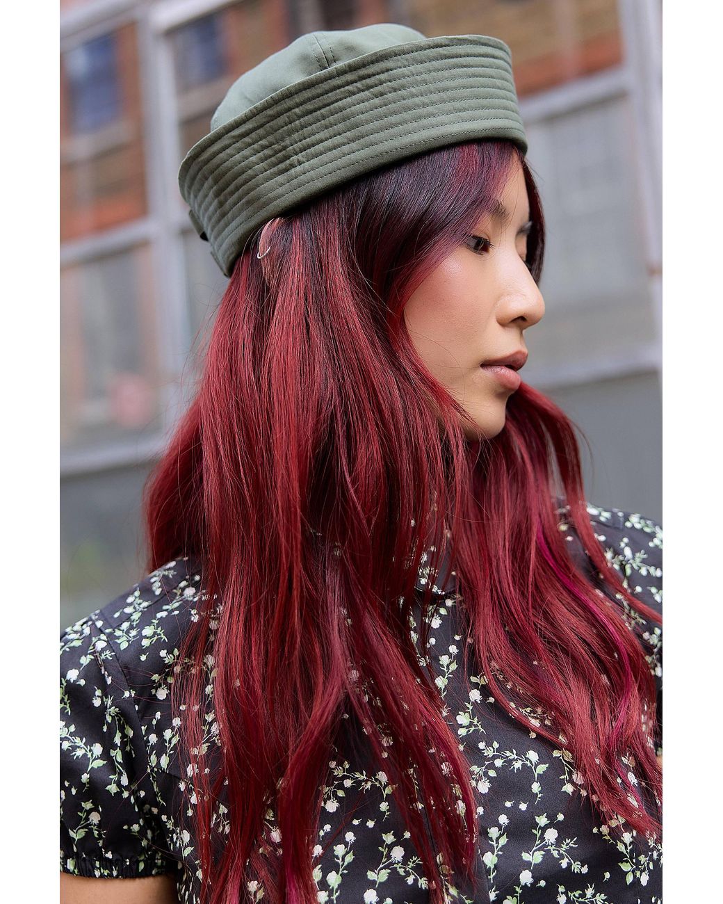 BDG Green Sailor Hat