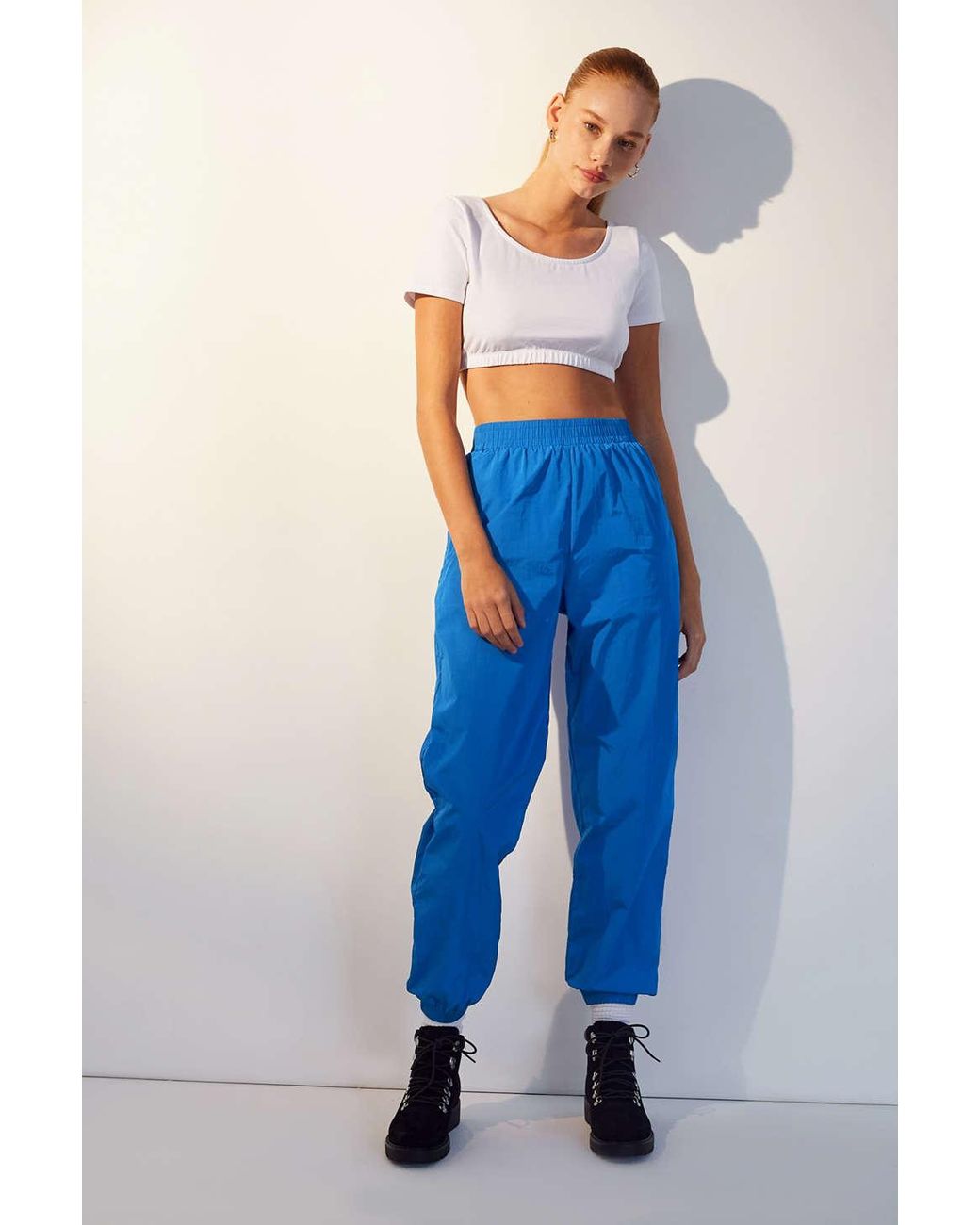 Uo Ashley Nylon Pull-on Jogger Pant 