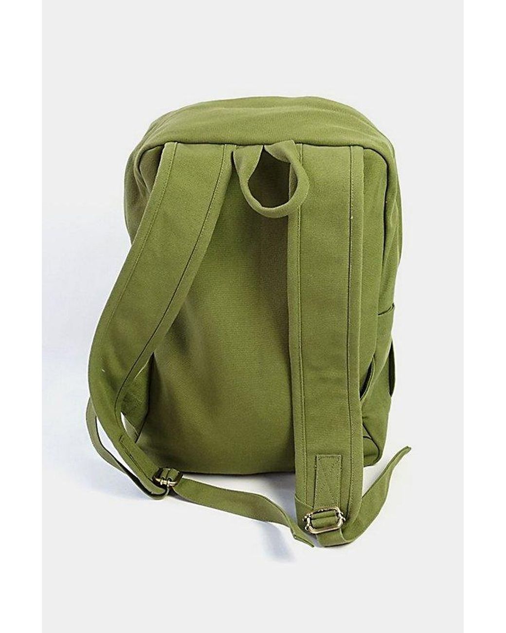 Terra Thread Green Organic Cotton Canvas Backpack