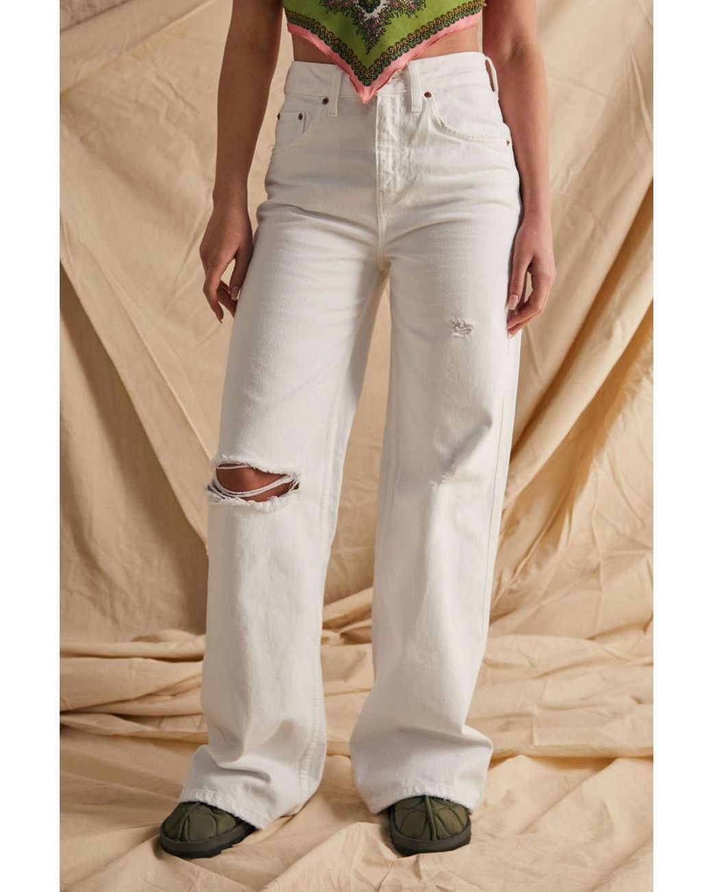 Waist Ripped Puddle Jean 