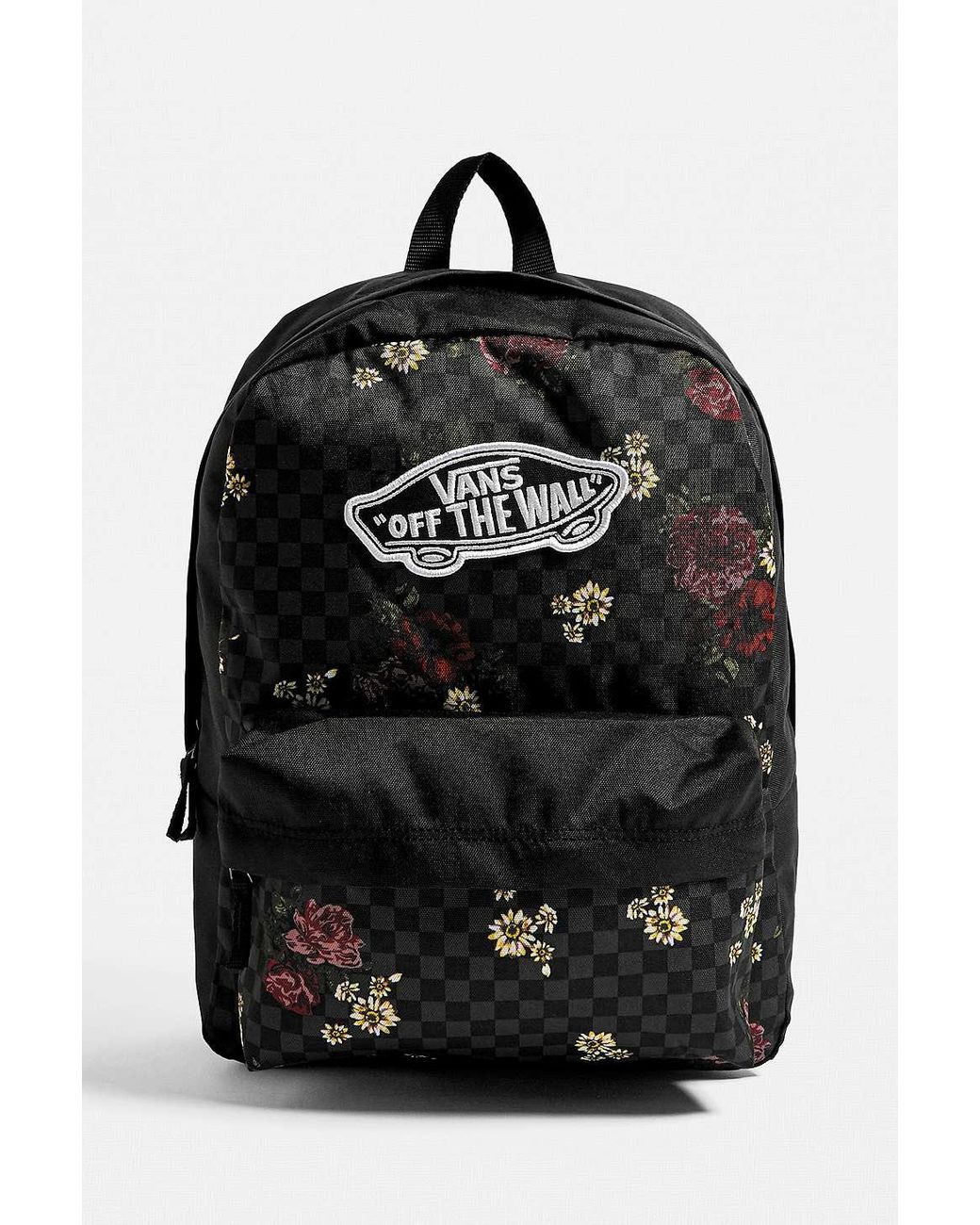 Vans Realm Classic Floral Backpack in Black | Lyst UK