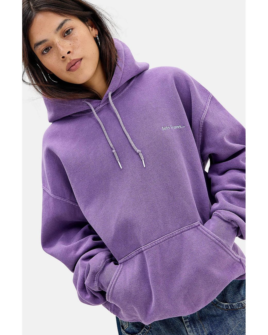 iets frans Purple Relaxed Hoodie