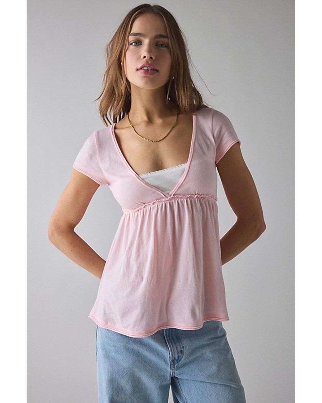 AMERI☆ BABY DOLL LAYERED LS TEE 美品 Ameri BABY DOLL LAYERED LS TEE 【公式通販】