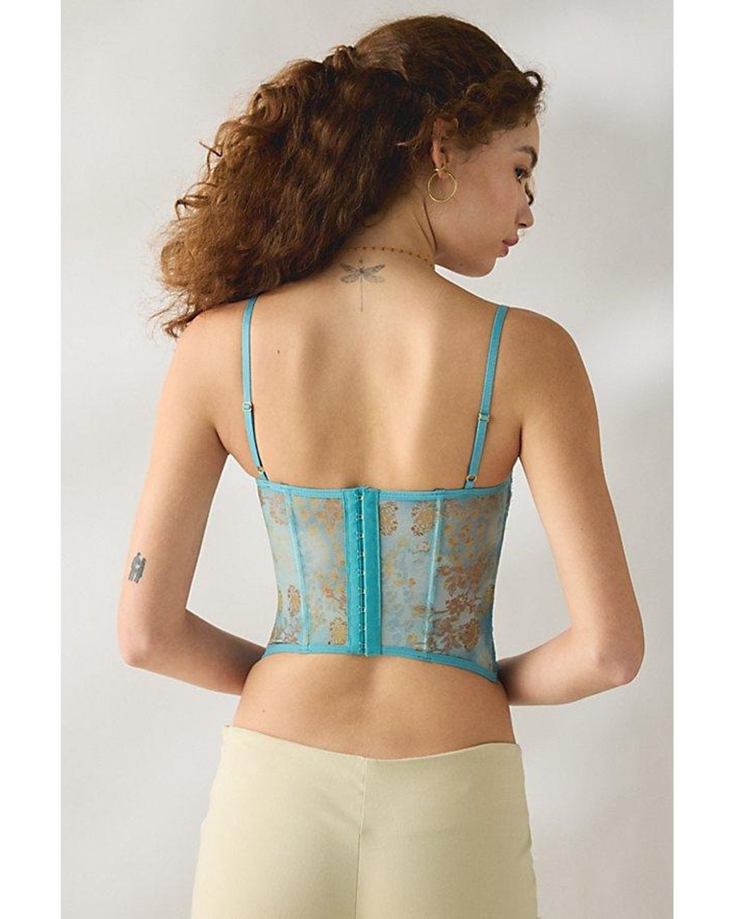 Out From Under Blue Modern Love Corset