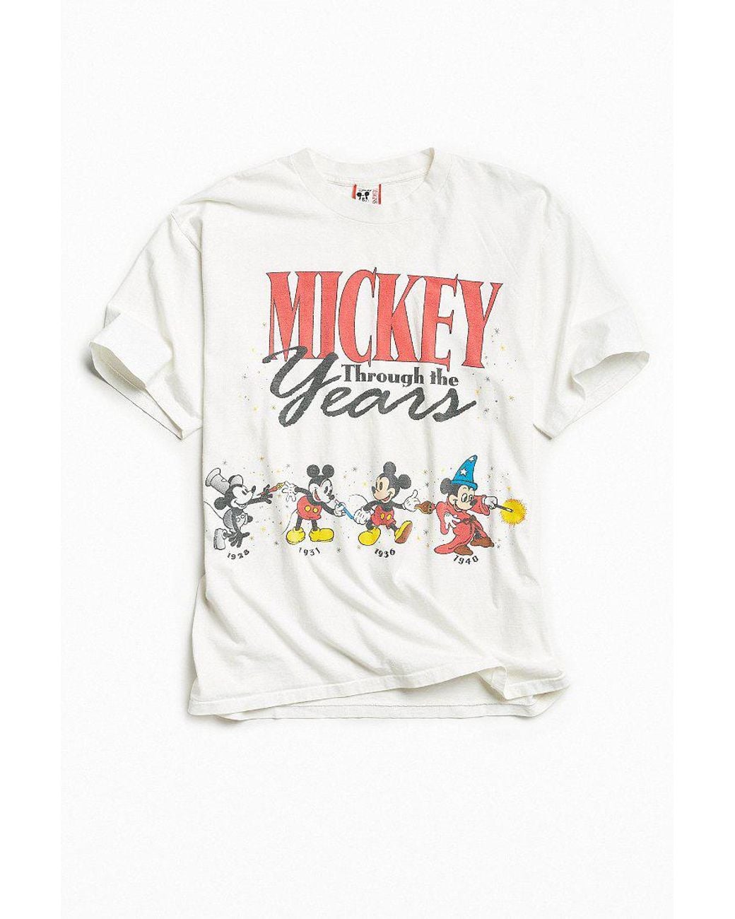 Urban Outfitters Vintage Disney Mickey Mouse Years Tee in White for Men |  Lyst