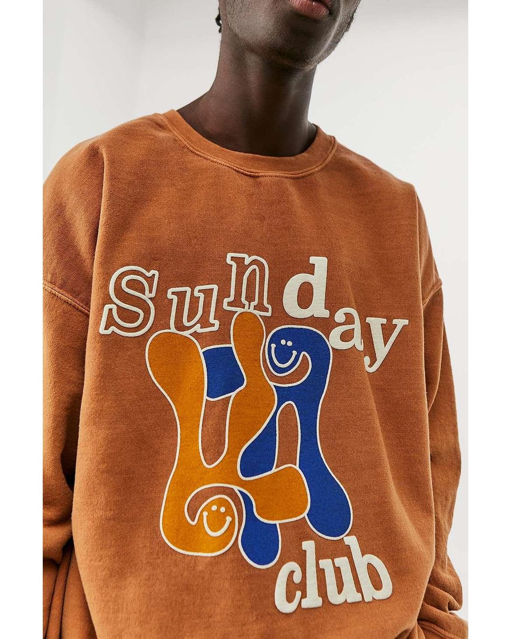 Urban Outfitters Uo Caramel Sunday Club Sweatshirt in Brown for Men | Lyst  UK