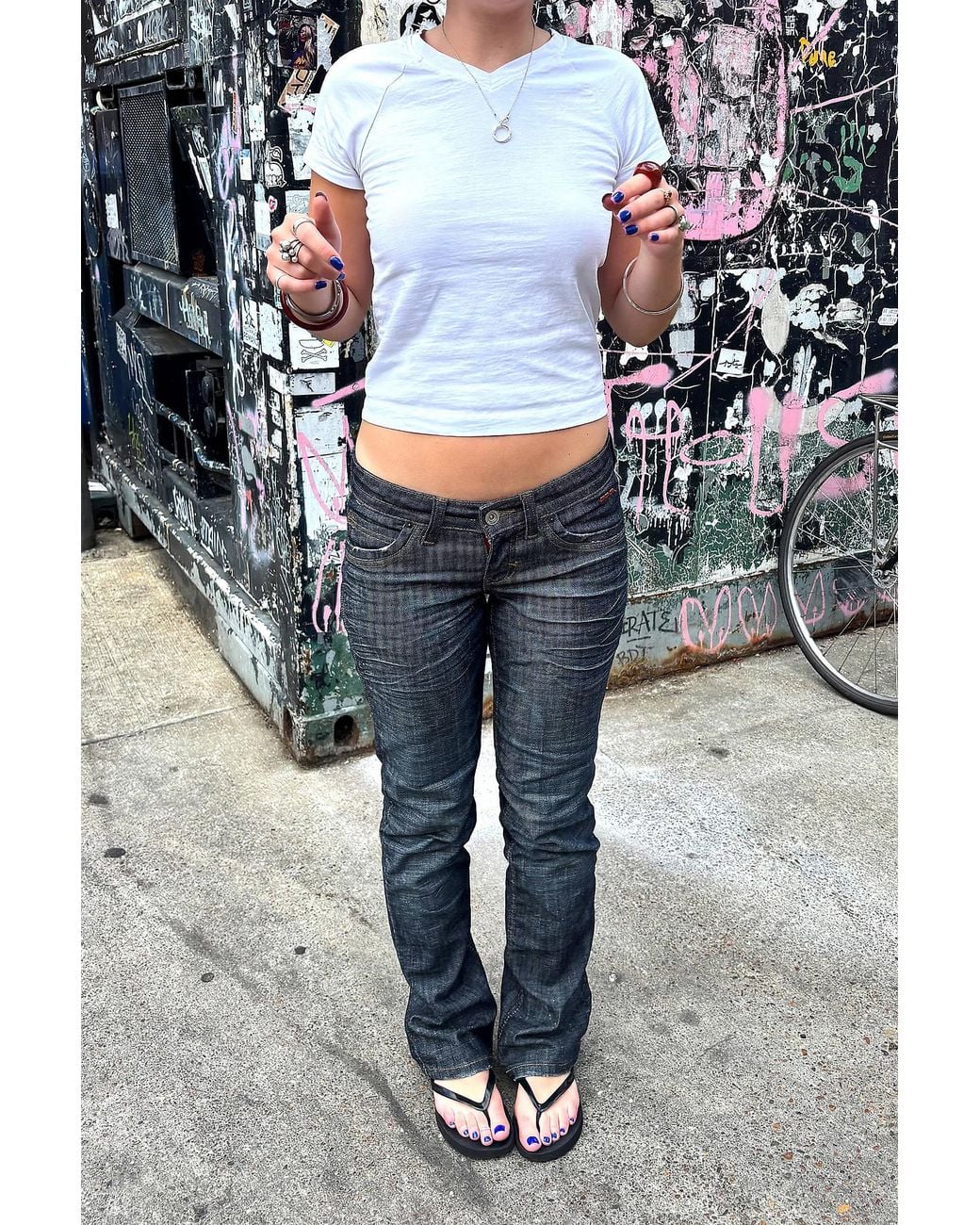 BDG Blue Ryen Skinny Straight Jeans