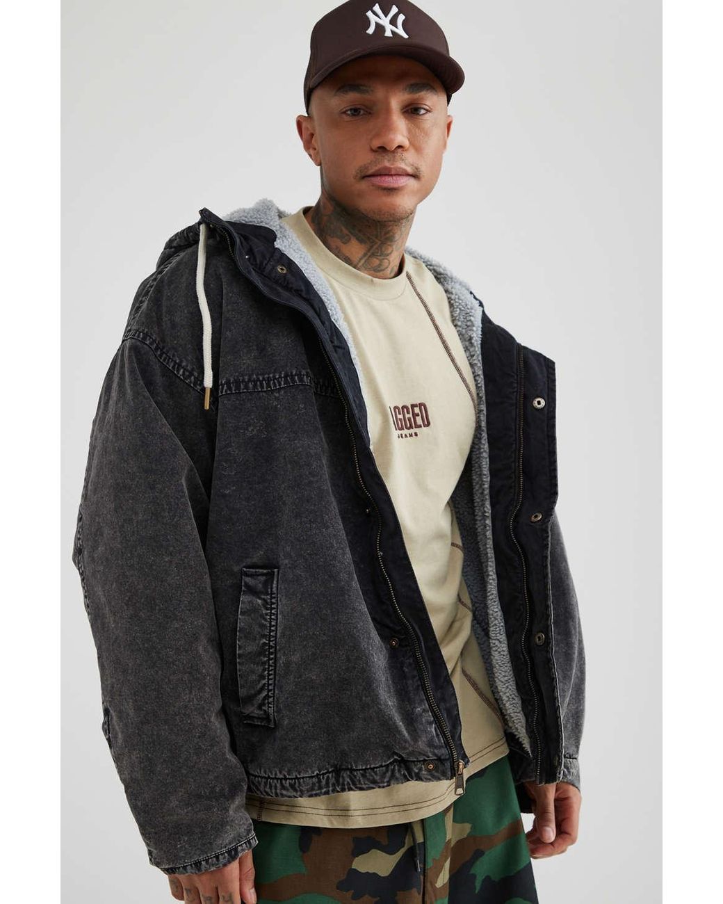 Hooded top work jacket