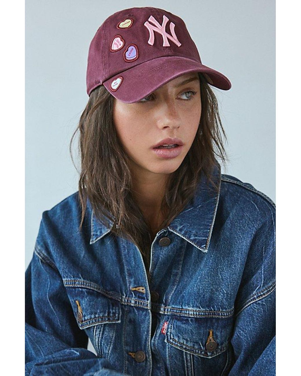 47 Brand ★ Candy Heart 47 Clean Up ハート ホワイト New York Yankees Candy Heart 47 Clean Up | Stateside Sports