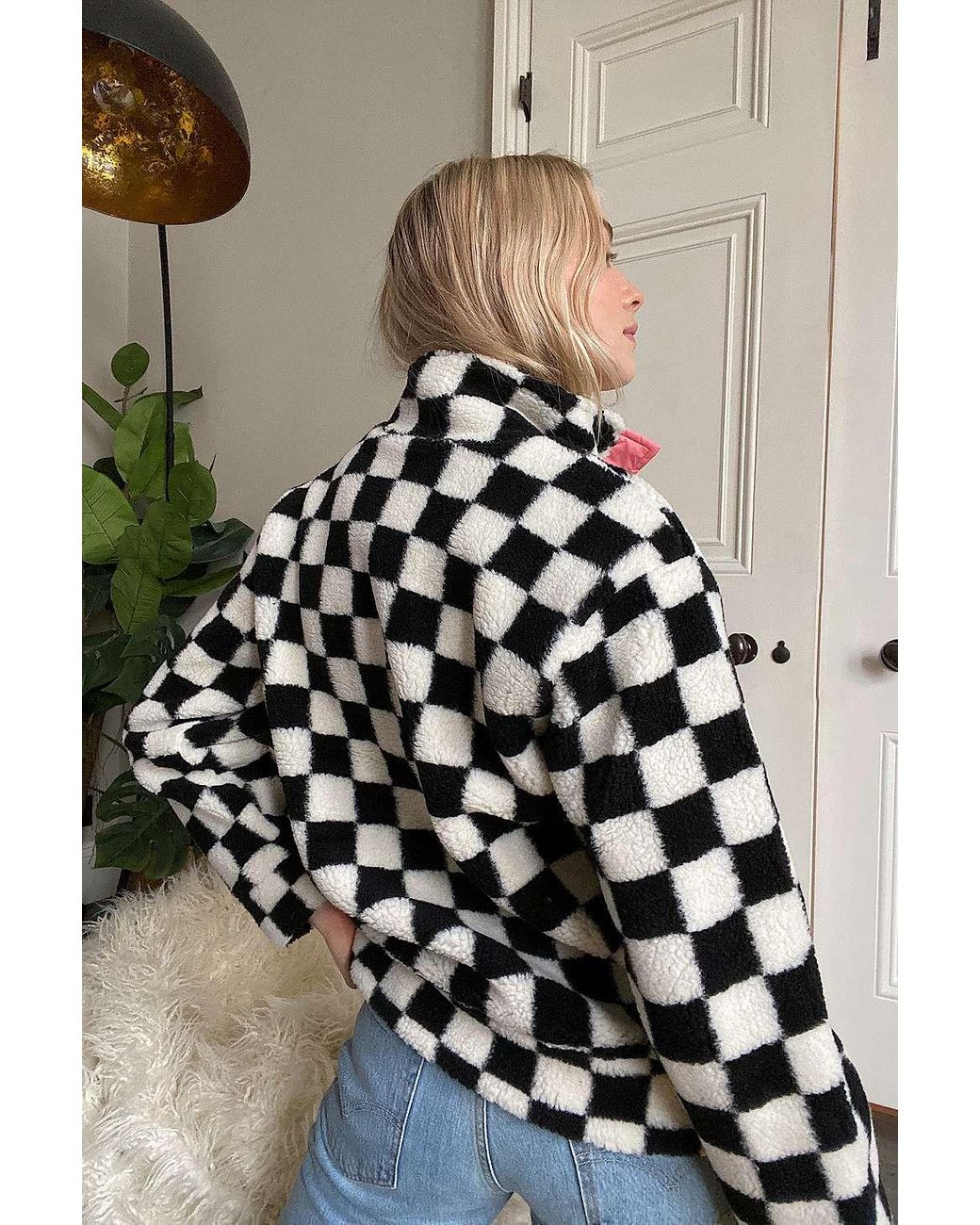 Checkered vans jacket best sale