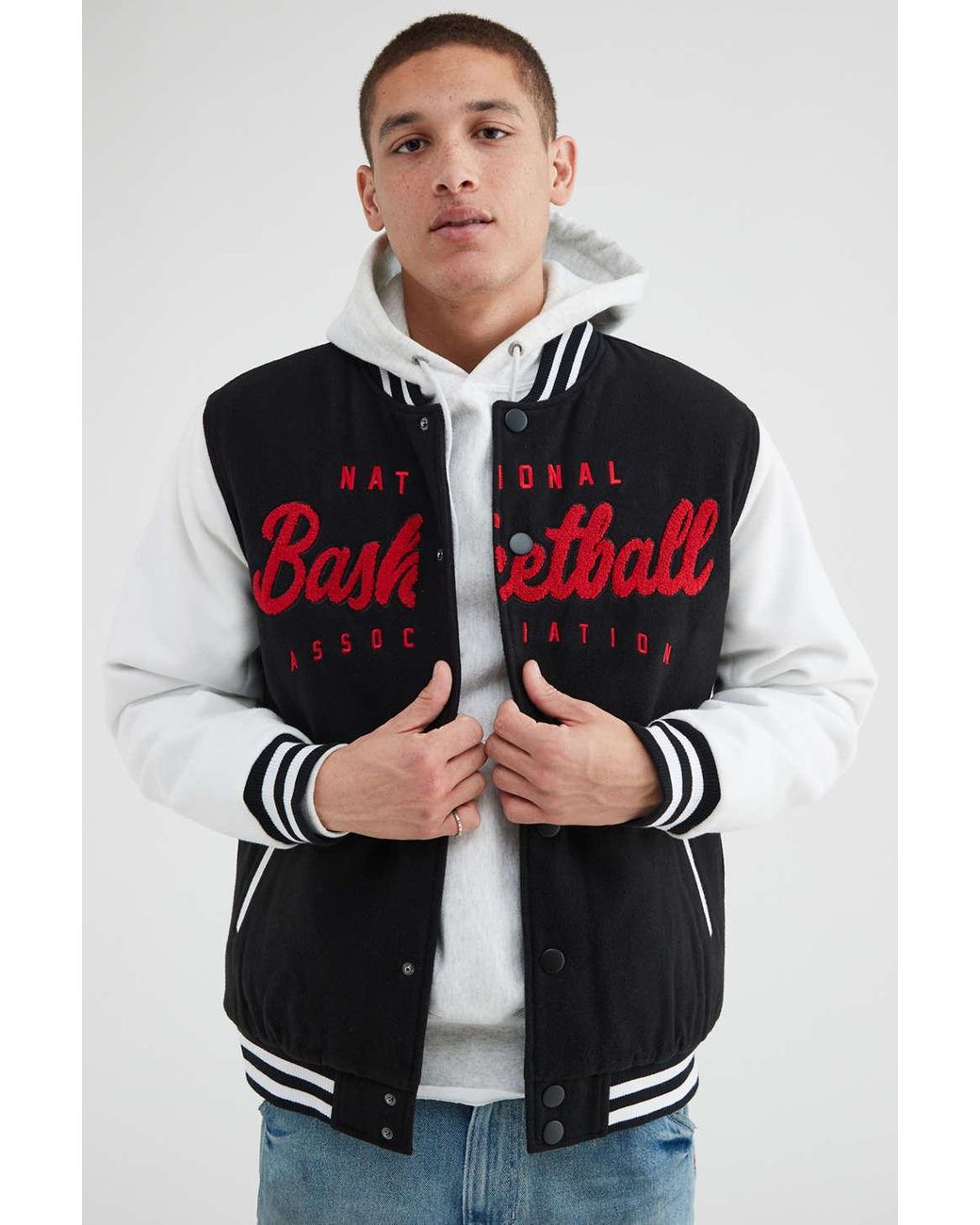 Brooklyn Cloth Ultra Game Uo Exclusive Nba Varsity Jacket for Men