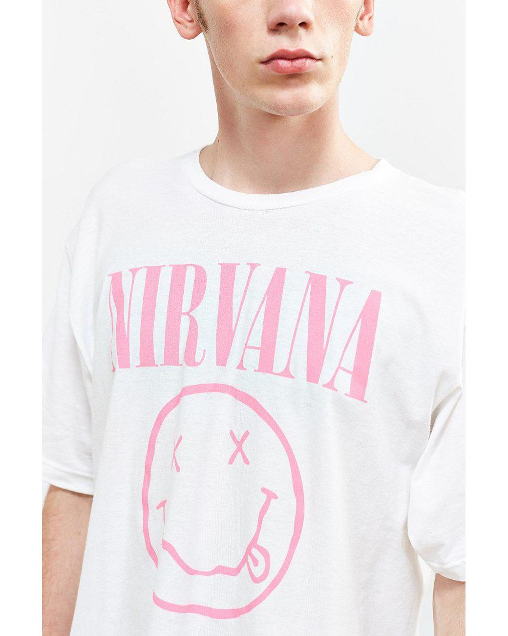 Nirvana shirt cheap white