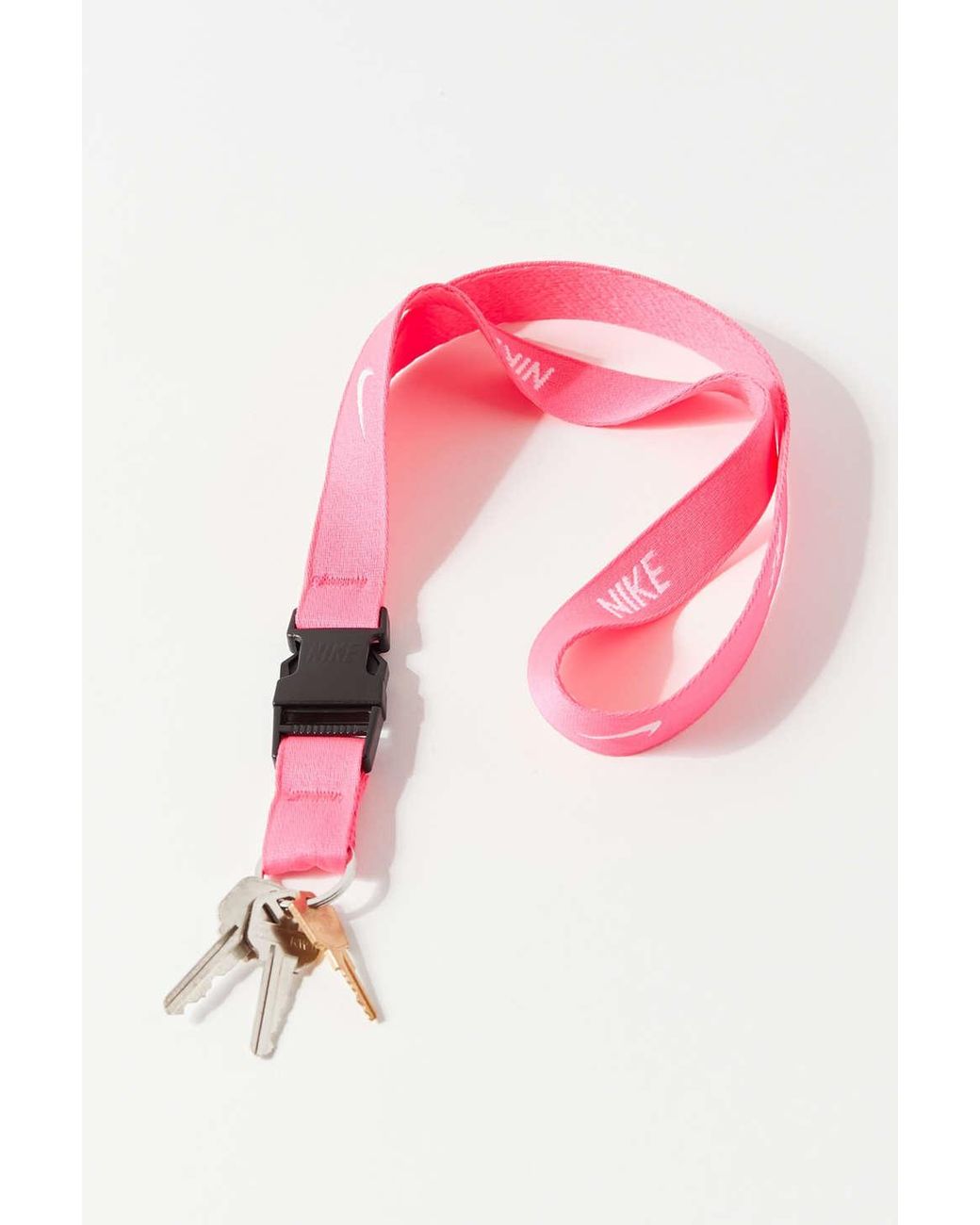 Nike Nike Pink & White Lanyard | Lyst
