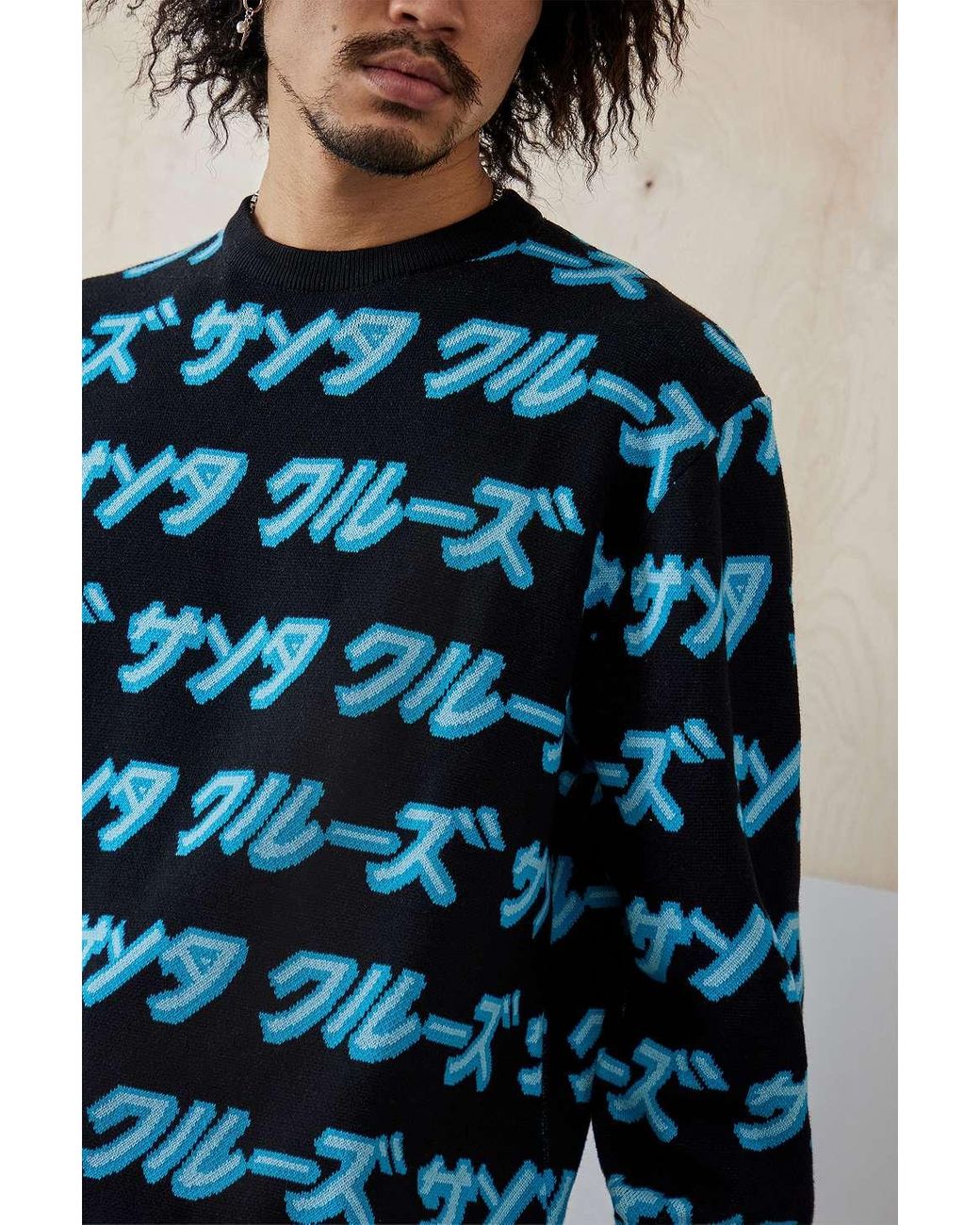 Santa Cruz Uo exclusive mit sweatshirt - Lyst japanischem in für Blau schriftzug DE Herren | in