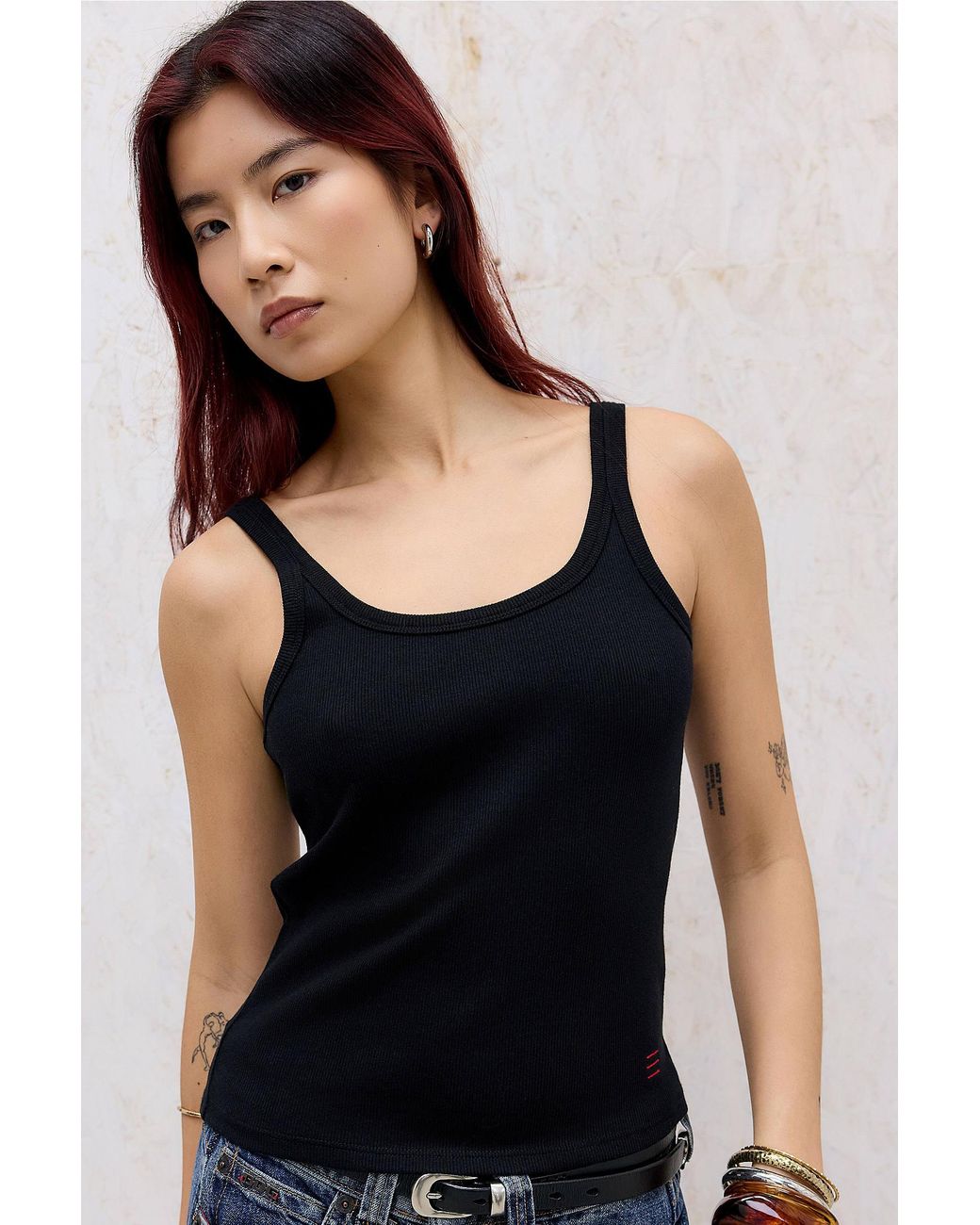 BDG Black Jessie Cotton Vest Top Jacket