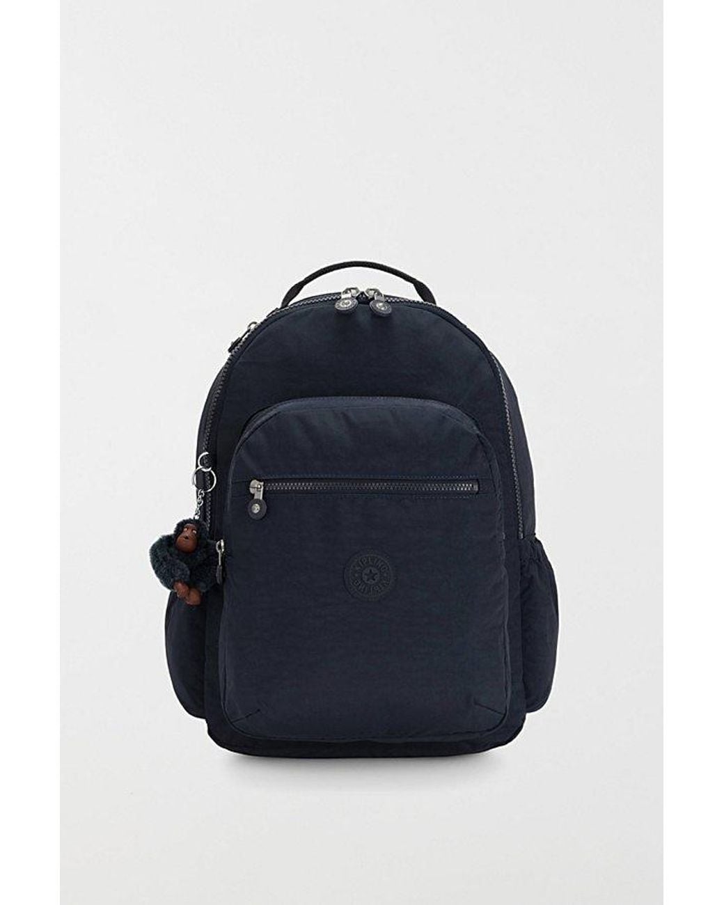 Kipling Blue Seoul Large Nylon Backpack
