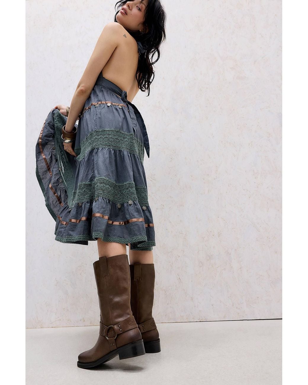 BDG Brown Moto Boots