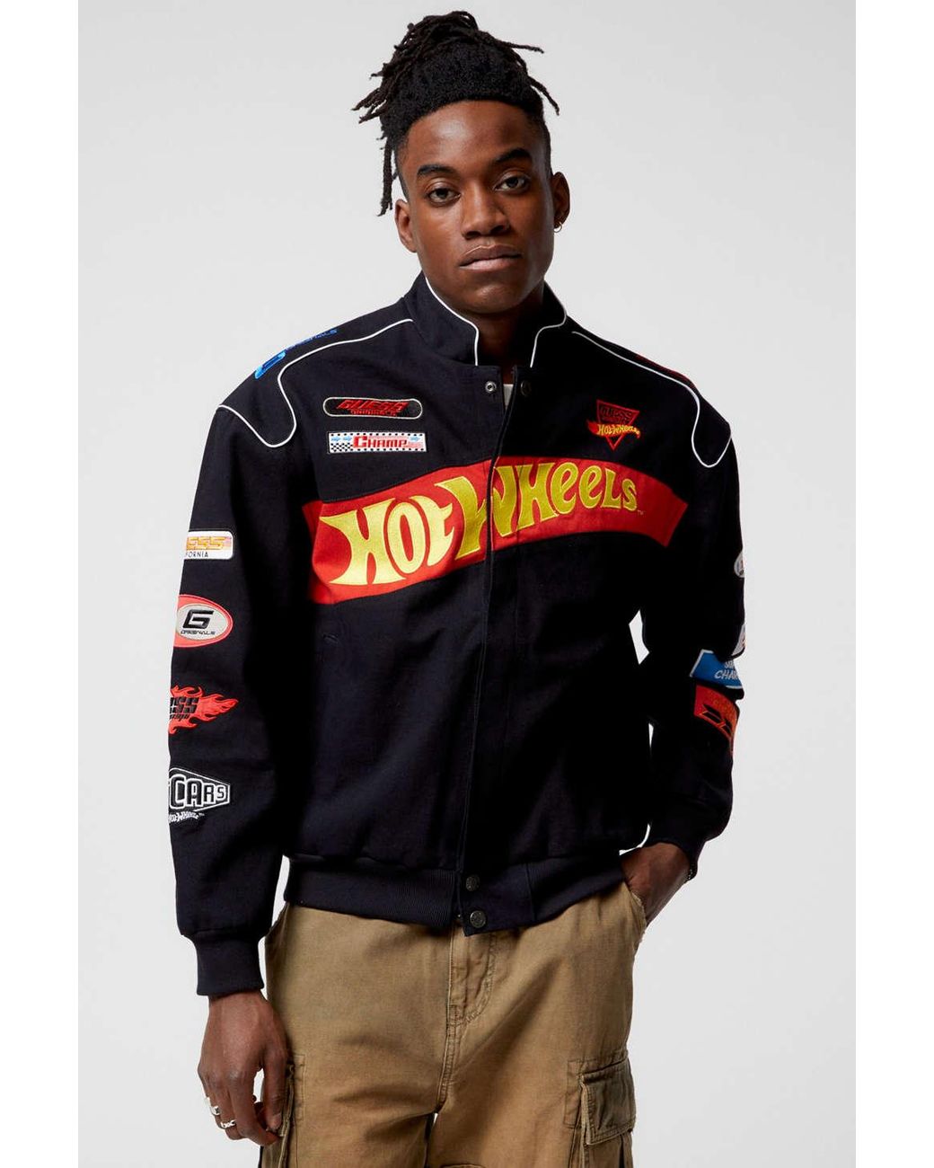Guess X Hot Wheels Racing Jacket in Black for Men Lyst