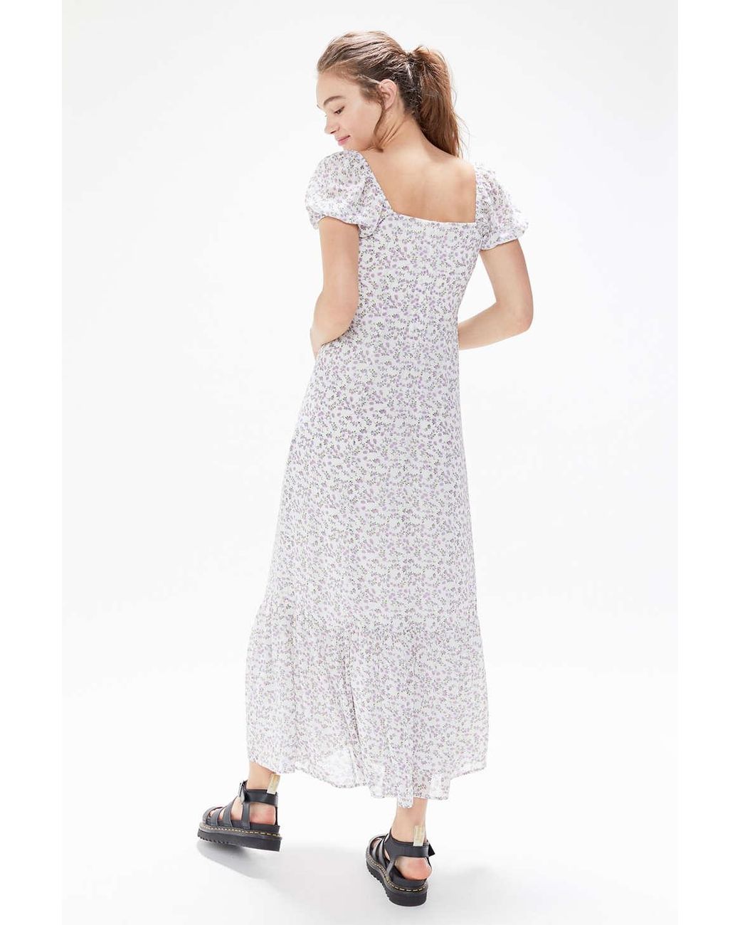 Urban Outfitters Uo Floral Print Puff 