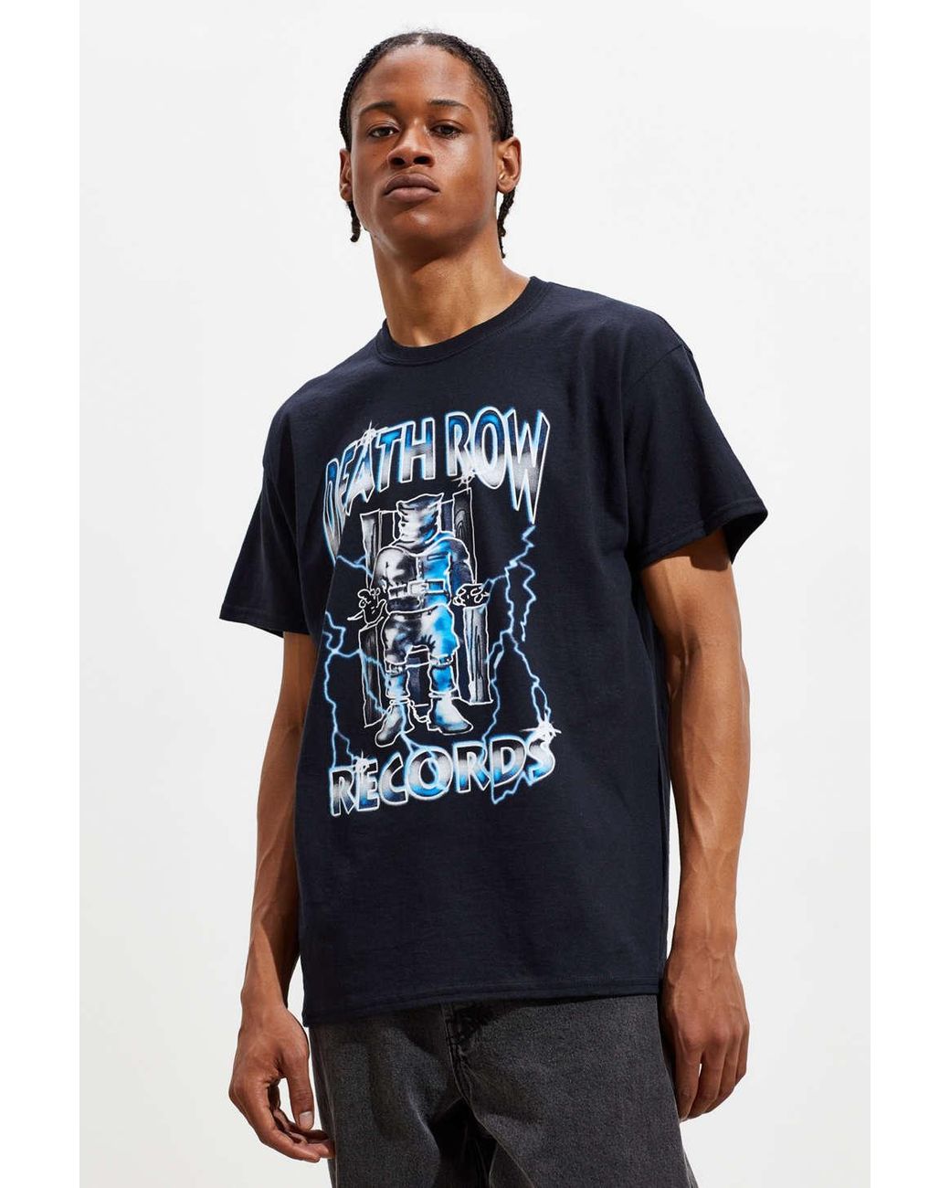 Urban Outfitters Death Row Records Airbrush Tee in Black for