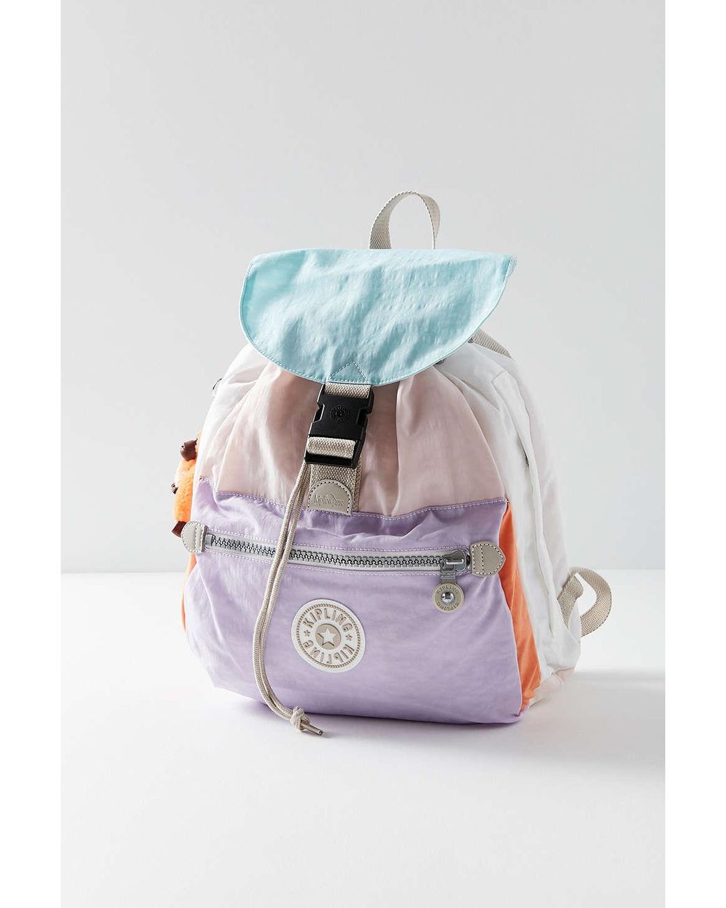 Kipling Cotton X Uo Colorblock Keeper Backpack | Lyst