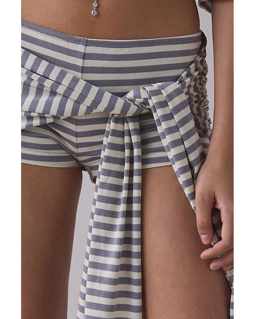 Lioness Multicolor Bloom Tie-Front Wrap Mini Skort