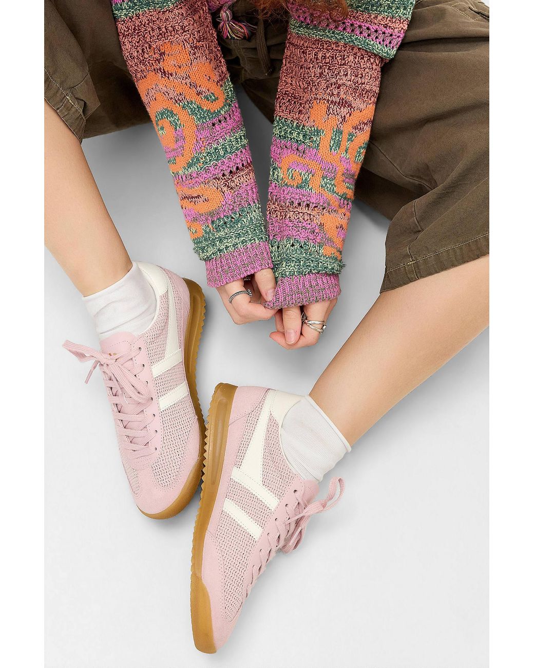 Gola Pink Tornado Zephyr Trainers