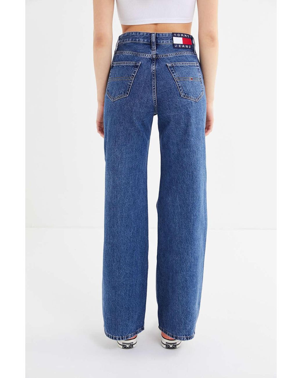 Tommy Hilfiger High-rise Flare Jean in Blue | Lyst