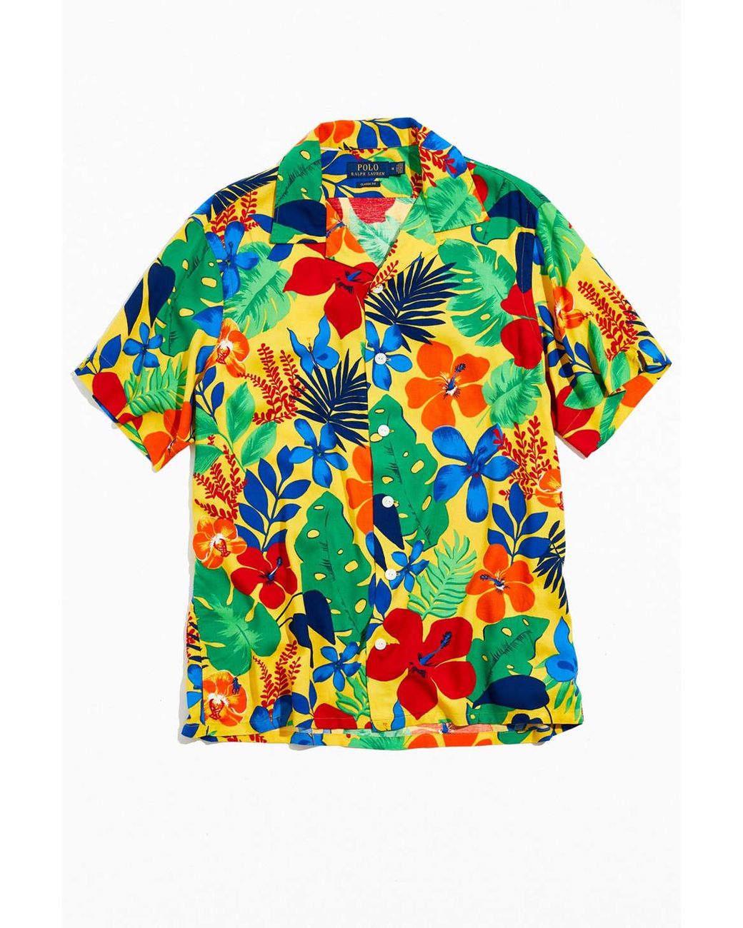 Polo Ralph Lauren Cotton Tropical Shirt in Blue for Men - Lyst