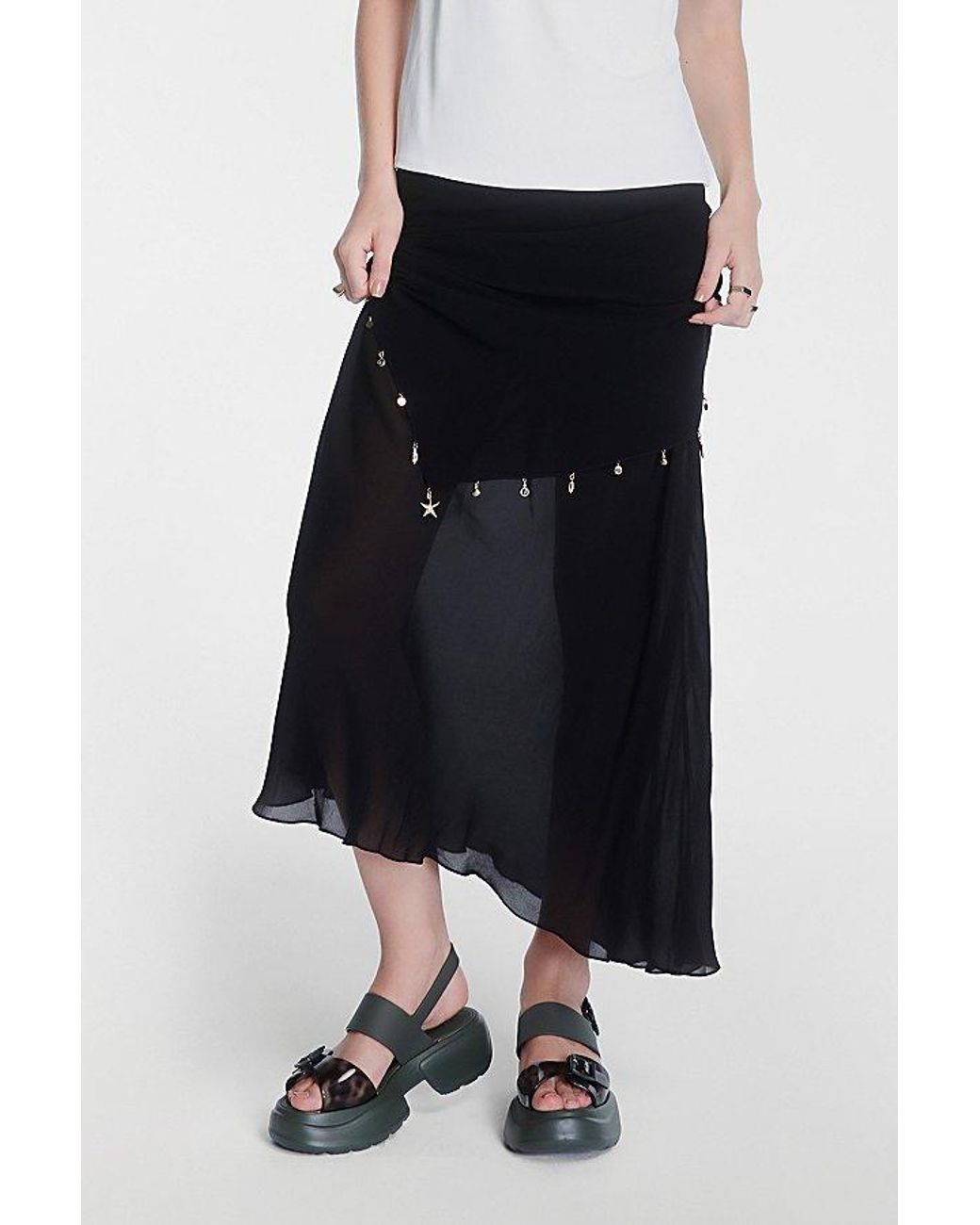 Melissa Black Push Platform Sandal