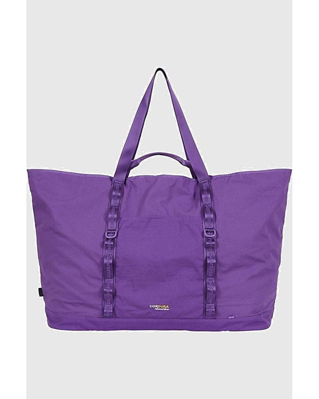 Supreme X-Large Tote Bag + Utility Pouch (Ss26) in Purple for Men