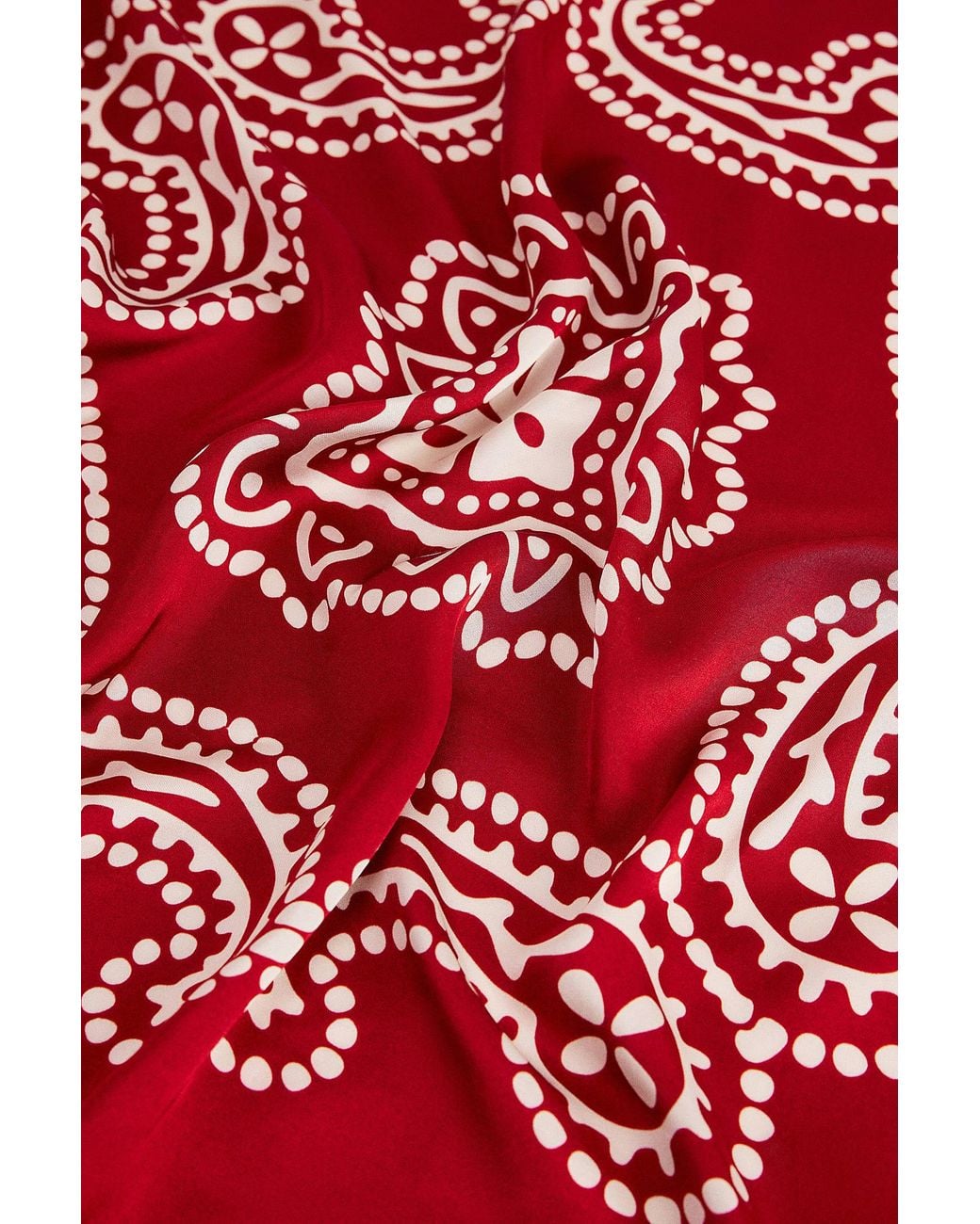 Urban Outfitters Uo Red Bandana Print Scarf for men