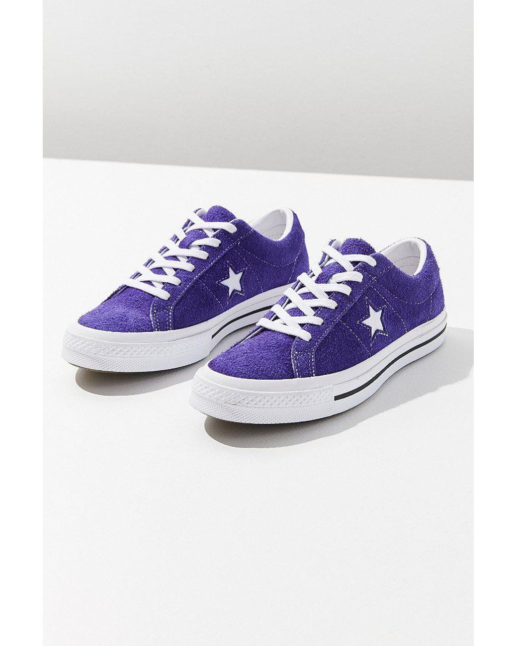 Women's Purple Converse One Star Suede Sneaker