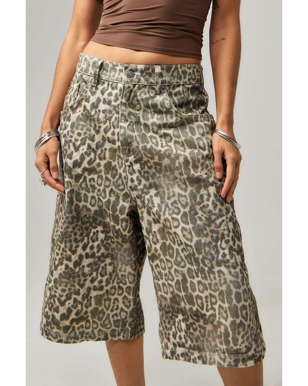 Jaded London Leopard Fade Colossus Jorts 26 At Urban Jaded London Leopard Fade Colossus Jorts 26 At Urban