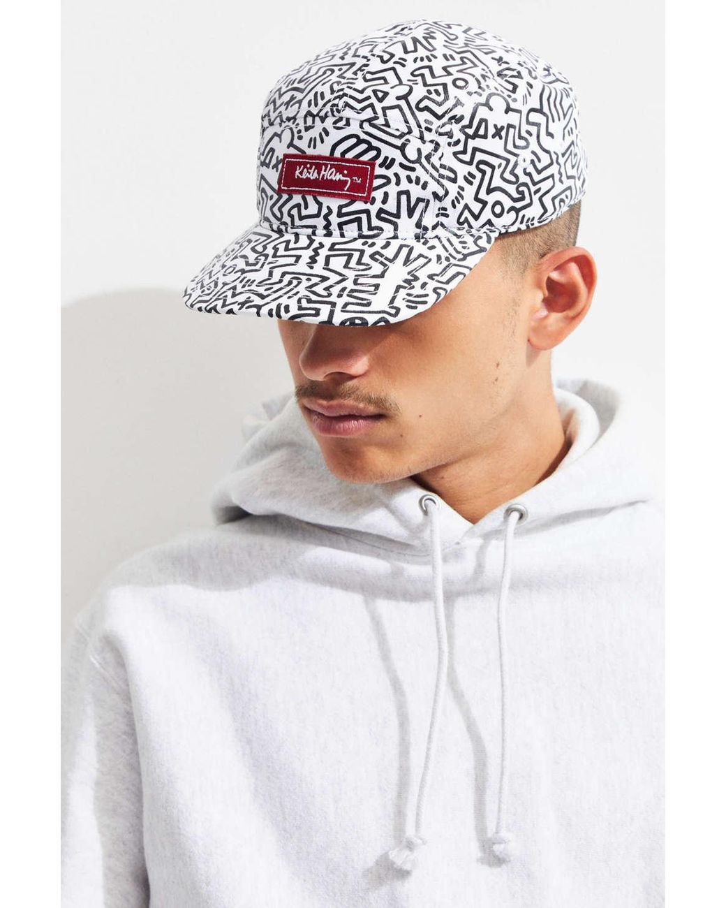 Urban Outfitters Keith Haring Allover Print Hat in White for Men | Lyst